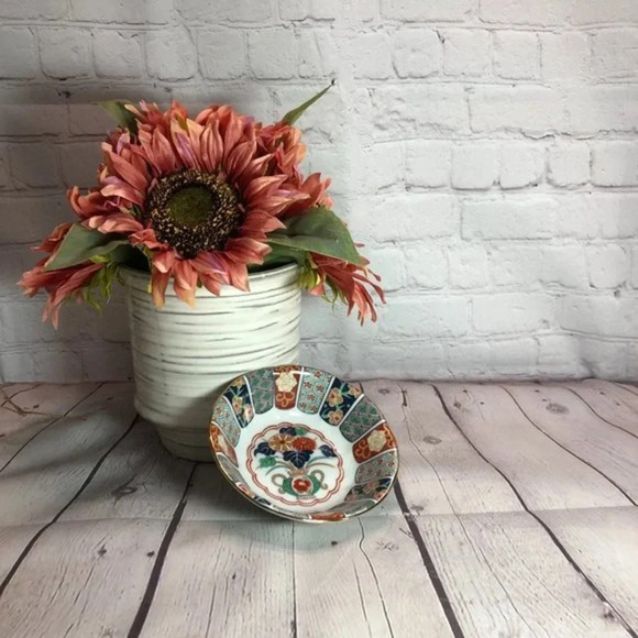 Vintage oriental design imari bowl cottagecore entertaining - Picture 1 of 8